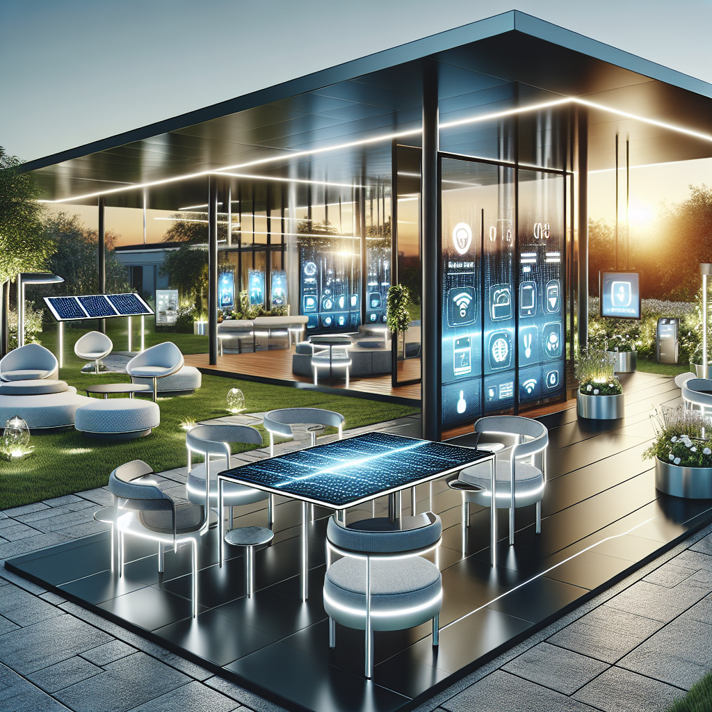 Smarte Außenmöbel