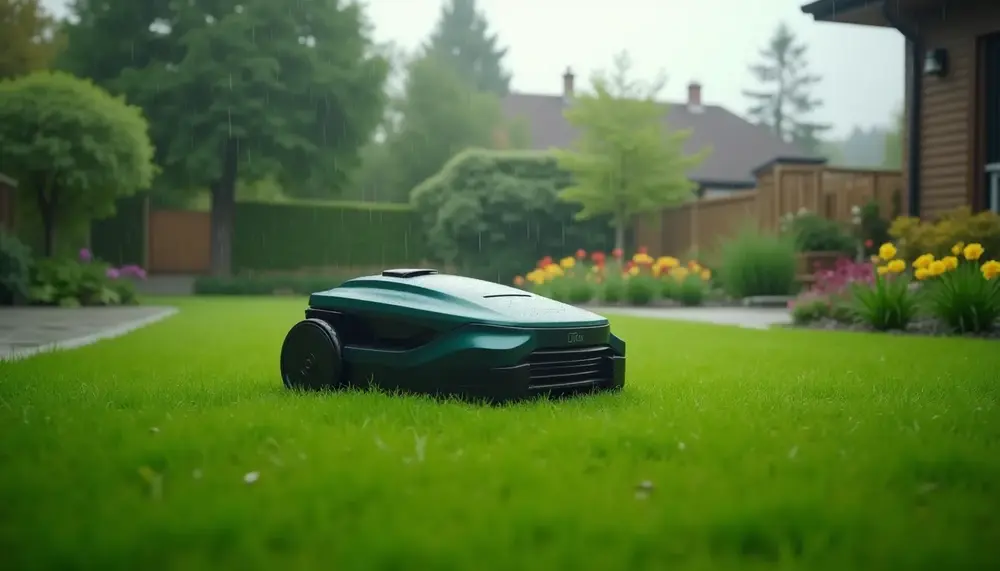 Mähroboter Regen: Was passiert bei nassem Wetter?