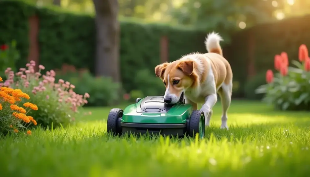 Mähroboter und Hunde: Wie machst Du Deinen Garten sicher?